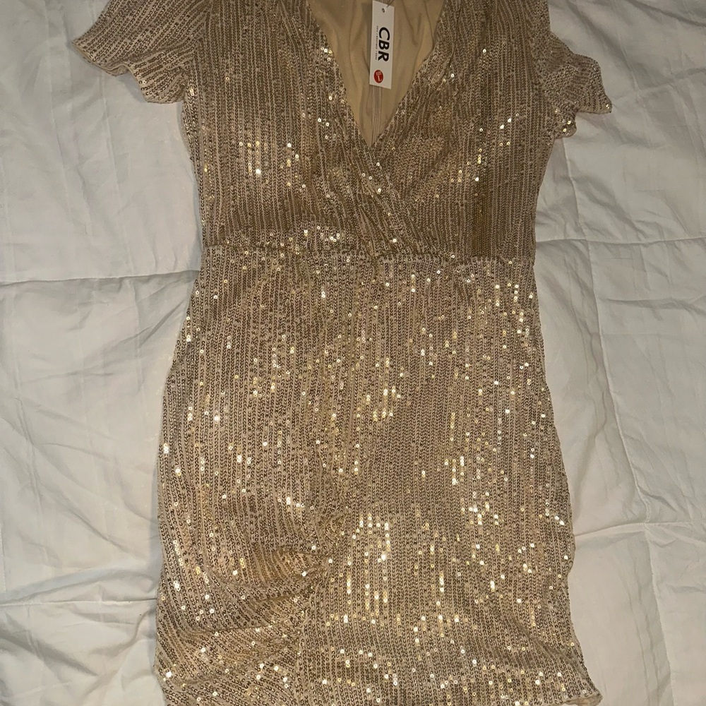 CBR Gold Sequin Dress